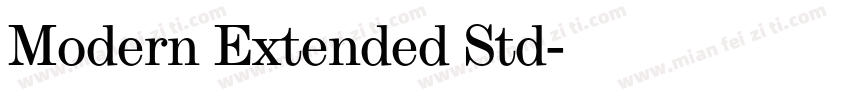 Modern Extended Std字体转换